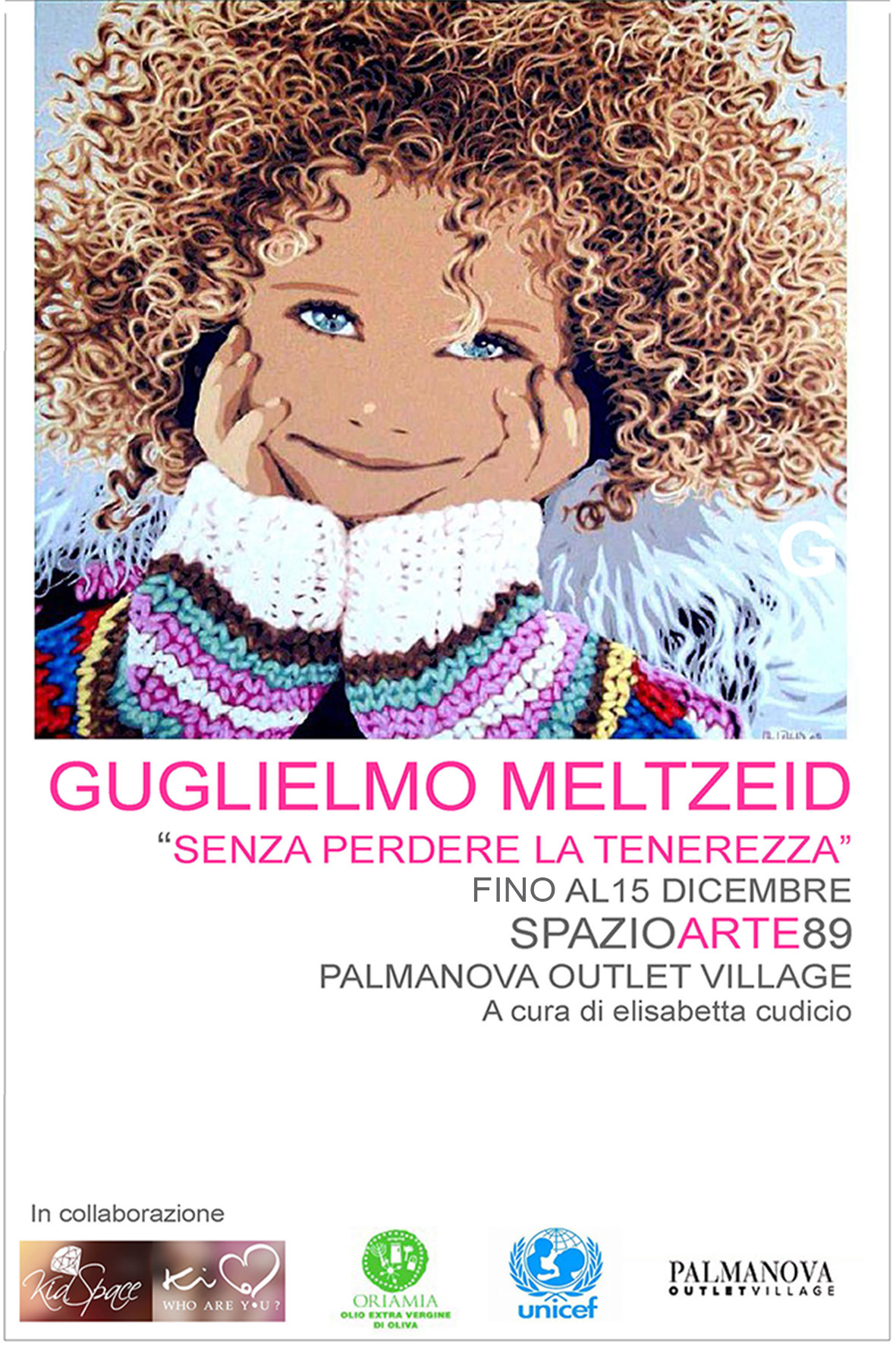 Guglielmo Meltzeid, 'Senza perdere la tenerezza', fino al 15 dicembre, SpazioArte89 - Palmanova Outlet Villlage © G.Meltzeid/Palmanova/UNICEF